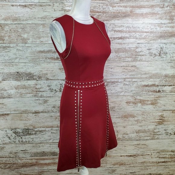 MICHAEL Michael Kors Dresses & Skirts - MICHAEL MICHAEL KORS Dark Brandy Ponte Stud Dress